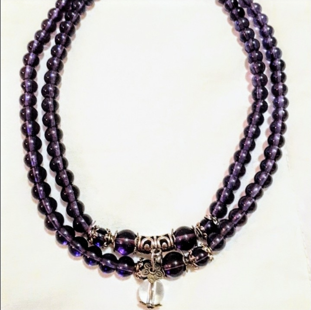 Vintage amethyst necklace